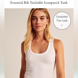 Abercrombie essential scoopneck tuckable tank